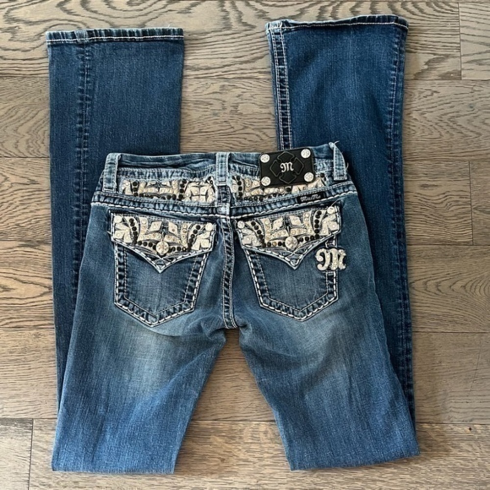 Miss Me Mid Rise Bootcut Jeans